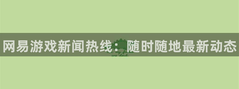 多彩娱乐集团：网易游戏新闻热线：随时随地最新动态